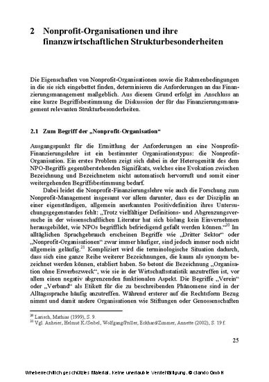 Finanzierungslehre für Nonprofit-Organisationen