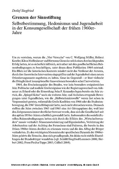 1964 - 2004: Vierzig Jahre Kinder- und Jugendarbeit in Deutschland