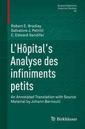 L'Hôpital's Analyse des infiniments petits