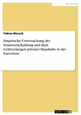 Empirische Untersuchung der Staatsverschuldung und dem Geldvermögen privater Haushalte in der Euro-Zone