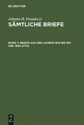 Briefe aus den Jahren 1810 bis 1811 (Nr. 1853-2772)