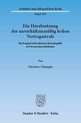 Die Herabsetzung der unverhältnismäßig hohen Vertragsstrafe.