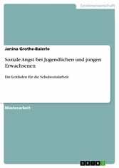 Soziale Angst bei Jugendlichen und jungen Erwachsenen