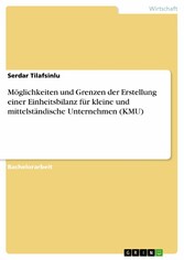 Möglichkeiten und Grenzen der Erstellung einer Einheitsbilanz für kleine und mittelständische Unternehmen (KMU)