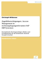 Zugriffsberechtigungen / Access Management in rechnungslegungsrelevanten SAP ERP-Systemen