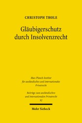 Gläubigerschutz durch Insolvenzrecht