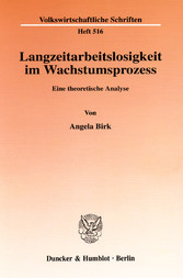 Langzeitarbeitslosigkeit im Wachstumsprozess.