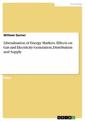 Liberalisation of Energy Markets. Effects on Gas and Electricity Generation, Distribution and Supply