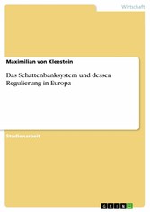 Das Schattenbanksystem und dessen Regulierung in Europa