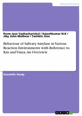 Behaviour of Salivary Amylase in Various Reaction Environments with Reference to Km and Vmax. An Overview