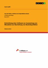 Entwicklung einer Software zur Auswertung von Messdaten zur Beurteilung von Bauteilqualitäten