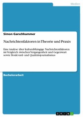 Nachrichtenfaktoren in Theorie und Praxis