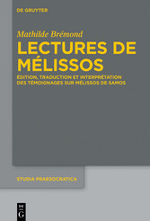 Lectures de Mélissos