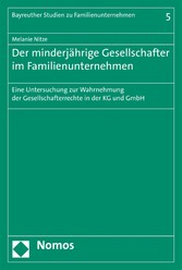 Der minderjährige Gesellschafter im Familienunternehmen