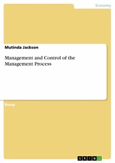 Management and Control of the Management Process