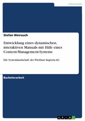 Entwicklung eines dynamischen, interaktiven Manuals mit Hilfe eines Content-Management-Systems