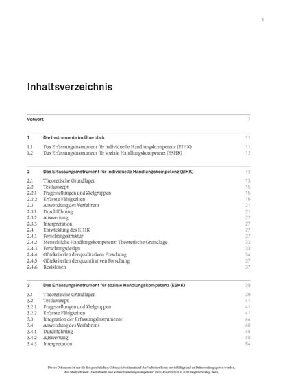 Individuelle und soziale Handlungskompetenz