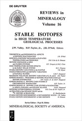 Stable Isotopes in High Temperature Geological Processes