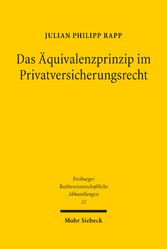 Das Äquivalenzprinzip im Privatversicherungsrecht