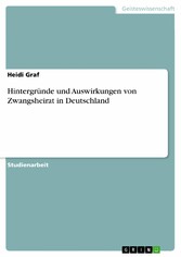 Hintergründe und Auswirkungen von Zwangsheirat in Deutschland