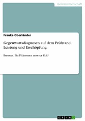 Gegenwartsdiagnosen auf dem Prüfstand. Leistung und Erschöpfung