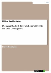 Die Vereinbarkeit des Familienwahlrechts mit dem Grundgesetz