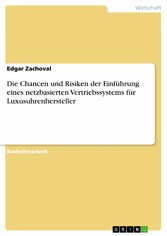 Die Chancen und Risiken der Einführung eines netzbasierten Vertriebssystems für Luxusuhrenhersteller