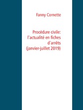 Procédure civile: l&apos;actualité en fiches d&apos;arrêts (janvier-juillet 2019)