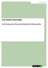 La Formación Docente Inicial en Venezuela