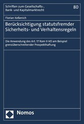 Berücksichtigung statutsfremder Sicherheits- und Verhaltensregeln