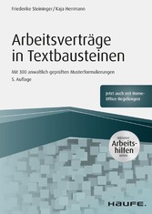 Arbeitsverträge in Textbausteinen - inkl. Arbeitshilfen online