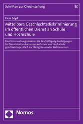 Mittelbare Geschlechtsdiskriminierung im öffentlichen Dienst an Schule und Hochschule