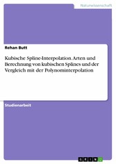 Kubische Spline-Interpolation. Arten und Berechnung von kubischen Splines und der Vergleich mit der Polynominterpolation