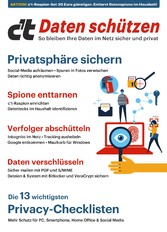 c't Daten schützen - So bleiben Ihre Daten im Netz sicher und privat