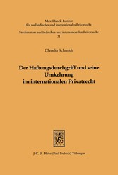 Der Haftungsdurchgriff und seine Umkehrung im internationalen Privatrecht