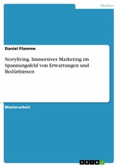 Storyliving. Immersives Marketing im Spannungsfeld von Erwartungen und Bedürfnissen