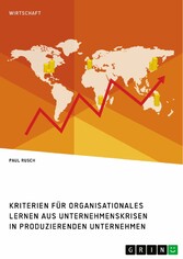 Kriterien für organisationales Lernen aus Unternehmenskrisen in produzierenden Unternehmen