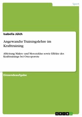 Angewandte Trainingslehre im Krafttraining