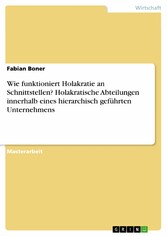 Wie funktioniert Holakratie an Schnittstellen? Holakratische Abteilungen innerhalb eines hierarchisch geführten Unternehmens