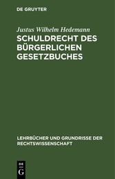 Schuldrecht des Bürgerlichen Gesetzbuches