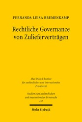 Rechtliche Governance von Zulieferverträgen