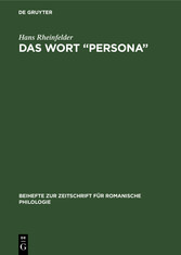 Das Wort 'Persona'