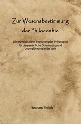 Zur Wesensbestimmung der Philosophie