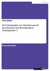 Ein Trainingsplan zur Optimierung der Koordination und Beweglichkeit. Trainingslehre 3