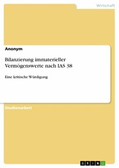 Bilanzierung immaterieller Vermögenswerte nach IAS 38