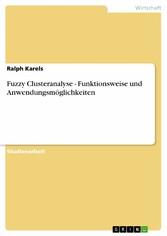 Fuzzy Clusteranalyse - Funktionsweise und Anwendungsmöglichkeiten