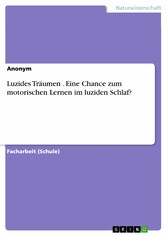 Luzides Träumen . Eine Chance zum motorischen Lernen im luziden Schlaf?