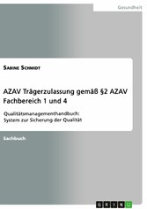 AZAV Trägerzulassung gemäß §2 AZAV. Fachbereich 1 und 4