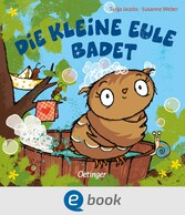 Die kleine Eule badet