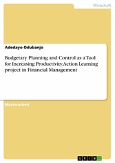 Budgetary Planning and Control as a Tool for Increasing Productivity. Action Learning project in Financial Management